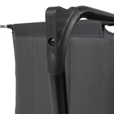 Ліжко розкладне Bo-Camp Sun Lounger With Sunscreen 5 Positions Grey (1304492) - 4 Ліжко розкладне Bo-Camp Sun Lounger With Sunscreen 5 Positions Grey (1304492) - 4 - Robinzon.ua