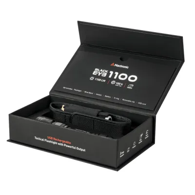 Ліхтар тактичний Mactronic Black Eye 1100 (1100 Lm) USB Rechargeable (THH0043) - 1 - Robinzon.ua