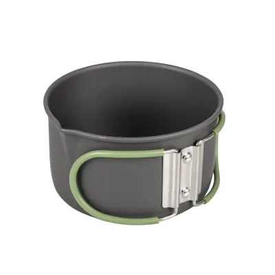 Набір посуду Bo-Camp Explorer 4 Pieces Hard Anodized Grey/Green (2200244) - 2 - Robinzon.ua