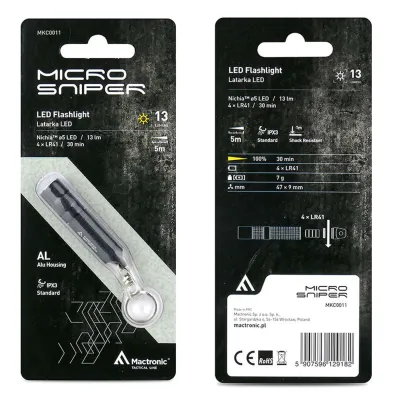 Ліхтар тактичний Mactronic Micro Sniper (13 Lm) (MKC0011) - 3 - Robinzon.ua