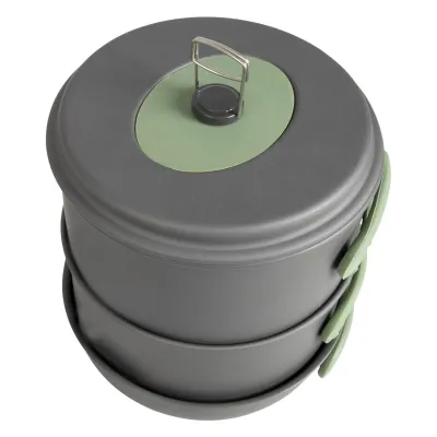 Набір посуду Bo-Camp Explorer XL 4 Pieces Hard Anodized Grey/Green (2200249) - 5 Набір посуду Bo-Camp Explorer XL 4 Pieces Hard Anodized Grey/Green (2200249) - 5 - Robinzon.ua