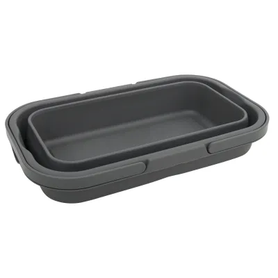 Корзина складная Bo-Camp Foldable Box With table Top 17L Grey (6303695) - 5 - Robinzon.ua