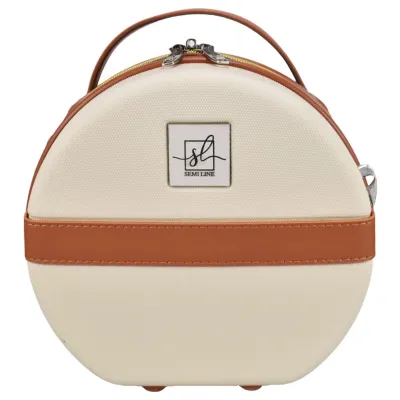 Бьюти-кейс Semi Line 5L Ecru/Brown (T5670-1) - 6 Бьюти-кейс Semi Line 5L Ecru/Brown (T5670-1) - 6 - Robinzon.ua