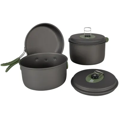 Набір посуду Bo-Camp Explorer 3 Pieces Hard Anodized Grey/Green (2200239) - 3 Набір посуду Bo-Camp Explorer 3 Pieces Hard Anodized Grey/Green (2200239) - 3 - Robinzon.ua