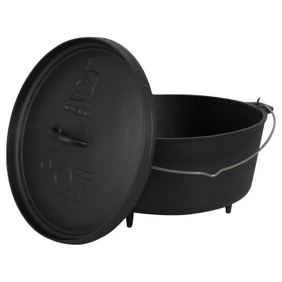Казан з кришкою Bo-Camp Dutch Oven Cast Iron 31 cm / 7.1 L Black (2122415) - 2 - Robinzon.ua