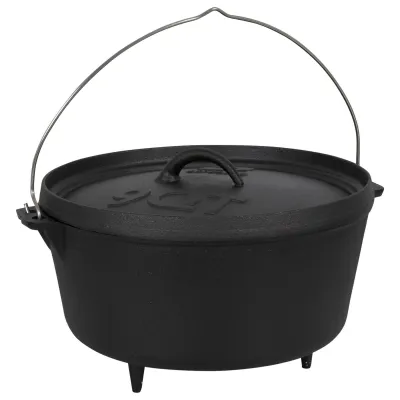 Казан з кришкою Bo-Camp Dutch Oven Cast Iron 31 cm / 7.1 L Black (2122415) - 3 - Robinzon.ua