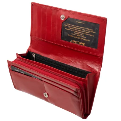 Гаманець жіночий шкіряний Semi Line RFID Red (P8273-2) - 1 - Robinzon.ua