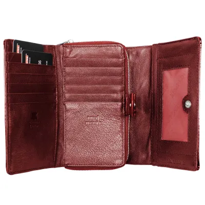 Гаманець жіночий шкіряний Semi Line RFID Red (P8229-2) - 2 - Robinzon.ua