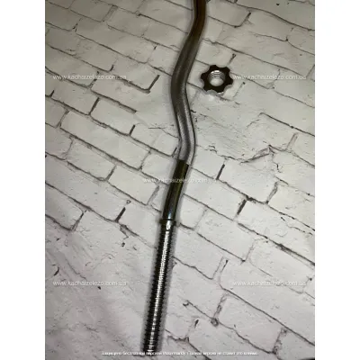 Гриф W-подібний 1.2 м з діаметром 25 мм Гантелі, гирі, штанги та диски хромований - 2 - Robinzon.ua