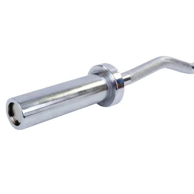 Гриф Z-подібний Zelart 120 см 50 мм на підшипниках хромований - 1 - Robinzon.ua