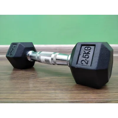 Гантель 2.5 кг цельная шестигранная гексагональная Zelart - 2 Гантель 2.5 кг цельная шестигранная гексагональная Zelart - 2 - Robinzon.ua