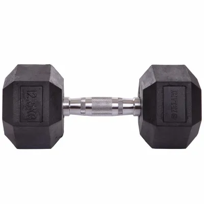 Гантель 12.5 кг цельная шестигранная гексагональная Zelart - 2 - Robinzon.ua