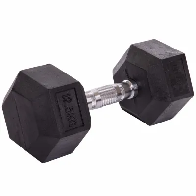 Гантель 12.5 кг цельная шестигранная гексагональная Zelart - 4 - Robinzon.ua