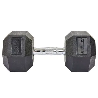 Гантель 25 кг цельная шестигранная гексагональная Zelart - 2 Гантель 25 кг цельная шестигранная гексагональная Zelart - 2 - Robinzon.ua
