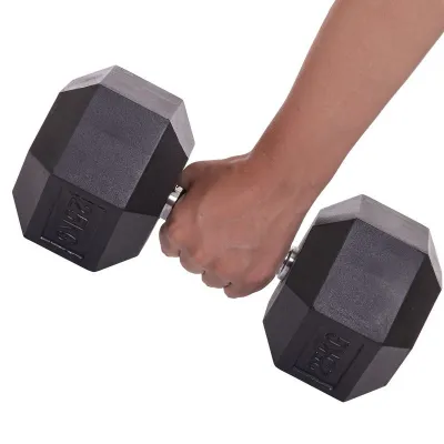 Гантель 25 кг цельная шестигранная гексагональная Zelart - 4 Гантель 25 кг цельная шестигранная гексагональная Zelart - 4 - Robinzon.ua