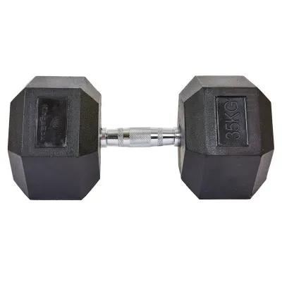 Гантель 35 кг цільна шестигранна гексагональна Zelart - 5 Гантель 35 кг цільна шестигранна гексагональна Zelart - 5 - Robinzon.ua