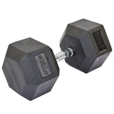 Гантель 40 кг цільна шестигранна гексагональна Zelart - 1 Гантель 40 кг цільна шестигранна гексагональна Zelart - 1 - Robinzon.ua