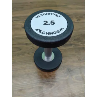 Гантель 2.5 кг цільна поліуретанова TECHNOGYM - 3 Гантель 2.5 кг цільна поліуретанова TECHNOGYM - 3 - Robinzon.ua
