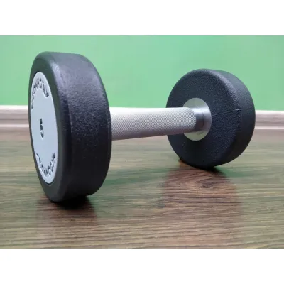 Гантель 5 кг цільна поліуретанова TECHNOGYM - 1 Гантель 5 кг цільна поліуретанова TECHNOGYM - 1 - Robinzon.ua