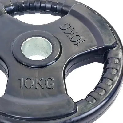 Диск обрезиненный для олимпийской штанги 10 кг Рекорд TA-5706-10 - 2 - Robinzon.ua