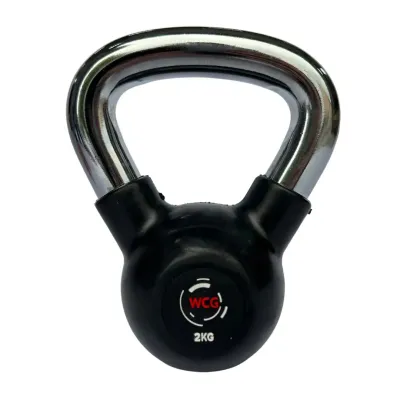 Гиря прогумована з хромованою ручкою WCG 2кг Гантелі, гирі, штанги та диски спортивна - 2 Гиря прогумована з хромованою ручкою WCG 2кг Гантелі, гирі, штанги та диски спортивна - 2 - Robinzon.ua