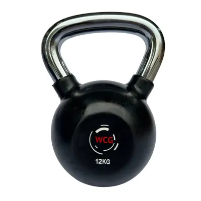 Гиря прогумована з хромованою ручкою WCG 12 кг Гантелі, гирі, штанги та диски спортивна - 1 Гиря прогумована з хромованою ручкою WCG 12 кг Гантелі, гирі, штанги та диски спортивна - 1 - Robinzon.ua