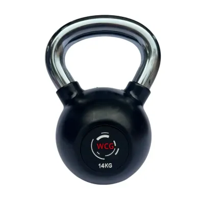 Гиря прогумована з хромованою ручкою WCG 14 кг Гантелі, гирі, штанги та диски спортивна - 1 Гиря прогумована з хромованою ручкою WCG 14 кг Гантелі, гирі, штанги та диски спортивна - 1 - Robinzon.ua