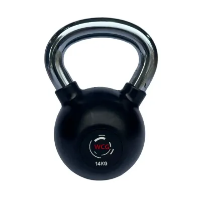 Гиря прогумована з хромованою ручкою WCG 14 кг Гантелі, гирі, штанги та диски спортивна - 2 Гиря прогумована з хромованою ручкою WCG 14 кг Гантелі, гирі, штанги та диски спортивна - 2 - Robinzon.ua