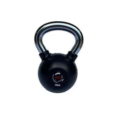 Гиря прогумована з хромованою ручкою WCG 16 кг Гантелі, гирі, штанги та диски спортивна - 2 Гиря прогумована з хромованою ручкою WCG 16 кг Гантелі, гирі, штанги та диски спортивна - 2 - Robinzon.ua