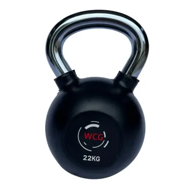 Гиря прогумована з хромованою ручкою WCG 22 кг Гантелі, гирі, штанги та диски спортивна - 1 Гиря прогумована з хромованою ручкою WCG 22 кг Гантелі, гирі, штанги та диски спортивна - 1 - Robinzon.ua