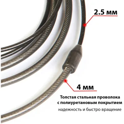 Cкакалка cкоростная на подшипниках для Кроссфиту Фитнес - 4 - Robinzon.ua