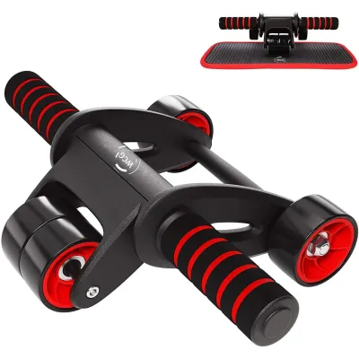 Ролик колесо для преса KZ + Килимок для колін Фітнес - 1 Ролик колесо для преса KZ + Килимок для колін Фітнес - 1 - Robinzon.ua