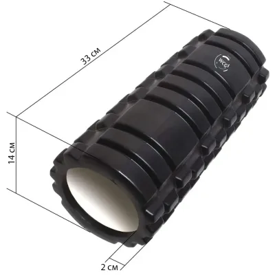 Масажний валик KZ-K1 Роллер Чорний - 3 Масажний валик KZ-K1 Роллер Чорний - 3 - Robinzon.ua