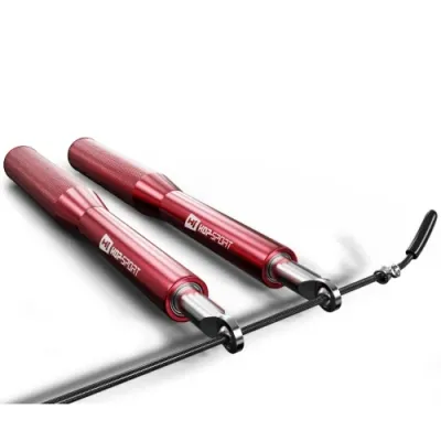 Скакалка Crossfit с алюминиевыми ручками Hop-Sport A020 красный - черный - 3 Скакалка Crossfit с алюминиевыми ручками Hop-Sport A020 красный - черный - 3 - Robinzon.ua