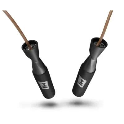 Скакалка кожаная с подшипниками и мягкой рукояткой Hop-Sport L015 - 1 - Robinzon.ua