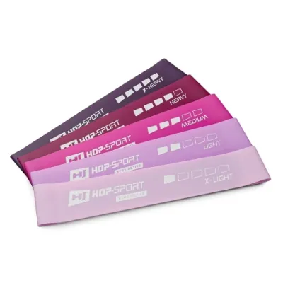 Набір резинок для фітнесу 600x50 мм Hop-Sport L650-3 - 4 Набір резинок для фітнесу 600x50 мм Hop-Sport L650-3 - 4 - Robinzon.ua