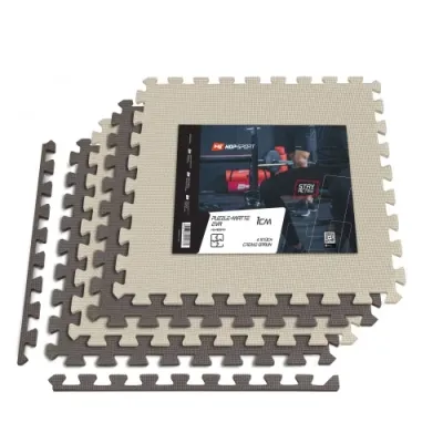 Мат-пазл EVA 1 см - 4 частин Hop-Sport A010 коричневий/бежевий - 1 Мат-пазл EVA 1 см - 4 частин Hop-Sport A010 коричневий/бежевий - 1 - Robinzon.ua