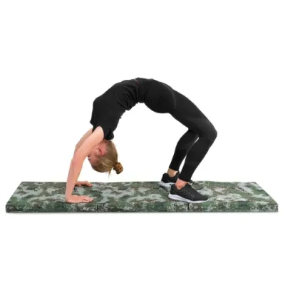 Мат гімнастичний 5 см твердий Hop-Sport 065FM хакі - 6 - Robinzon.ua