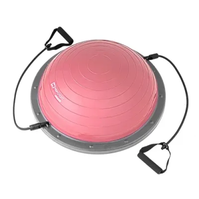 Балансировочная полусфера с экспандерами Hop-Sport L058 розовый - 4 - Robinzon.ua