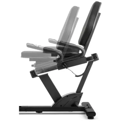 Горизонтальный велотренажер магнитный Hop-Sport 060L Pulse черно-красный - 3 - Robinzon.ua