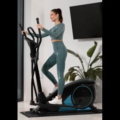 Орбитрек электромагнитный + мат Hop-Sport 060C черно-синий - 3 - Robinzon.ua