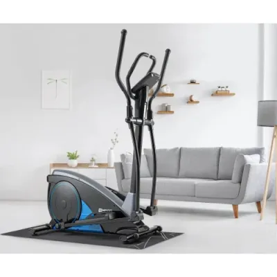 Орбитрек электромагнитный + мат Hop-Sport 060C черно-синий - 4 - Robinzon.ua