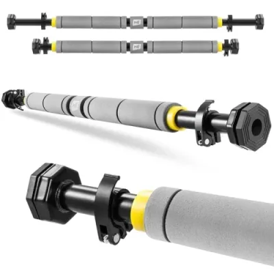 Раздвижной турник в дверной проем Hop-Sport M050DP серый-желтый - 4 - Robinzon.ua