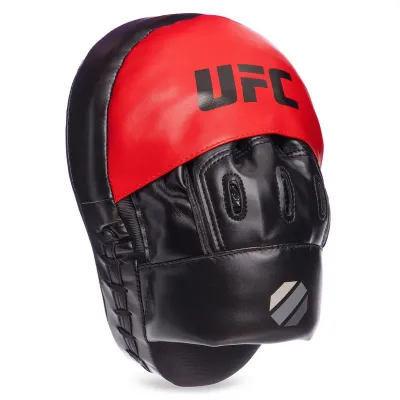 Лапа вигнута для боксу та єдиноборств UFC UHK-69754 розмір 26x19x5,5 см чорно-червоний - 1 - Robinzon.ua