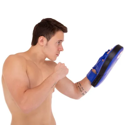 Лапа Пряма подовжена для боксу та єдиноборств TWINS PML-9-L ліва розмір 36x19x6 см синій - 6 - Robinzon.ua