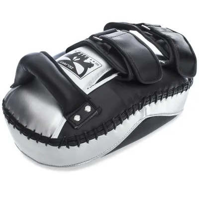 Пады для тайского бокса Тай-пэды ZELART BO-1326 размер 33x20x11 см чёрный-серебряный - 3 - Robinzon.ua