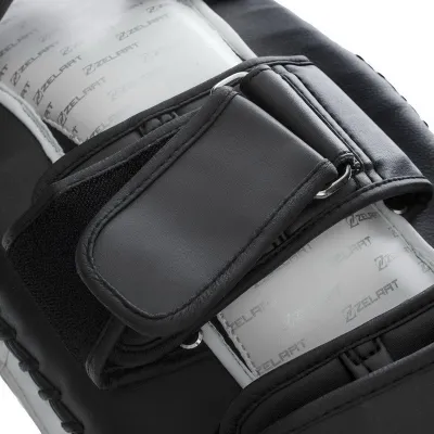 Пади для тайського боксу Тай-педи ZELART BO-1339 розмір 31x20x11 см чорний-білий - 4 - Robinzon.ua