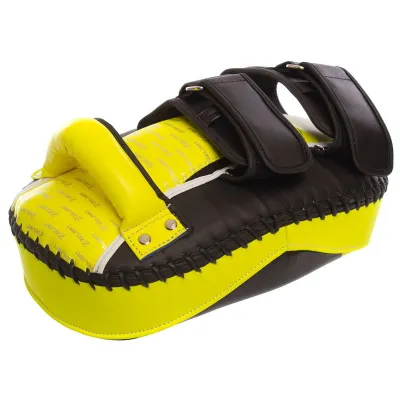 Пади для тайського боксу Тай-педи ZELART BO-1373 розмір 31x19x9 см лимонний-чорний - 3 - Robinzon.ua