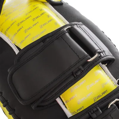 Пади для тайського боксу Тай-педи ZELART BO-1426 розмір 32x19x8 см лимонний-чорний - 4 - Robinzon.ua
