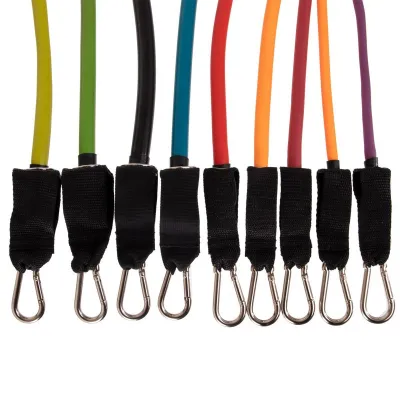 Эспандер многофункциональный для фитнеса 9 жгутов Zelart-1002 в чехле - 4 - Robinzon.ua